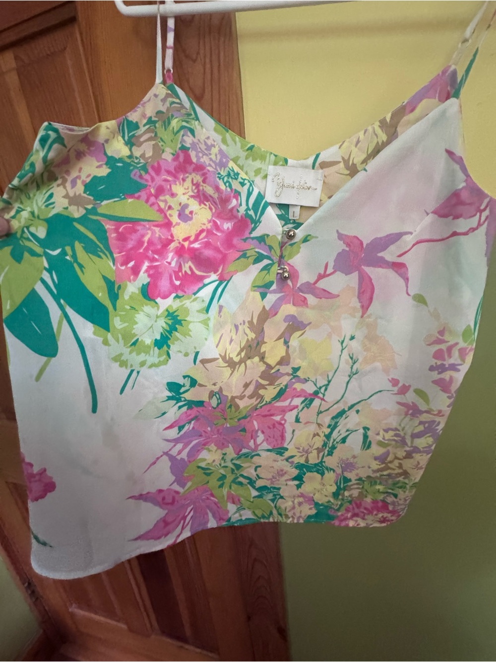 Floral Silk-Feel Camisole in Multi-Color